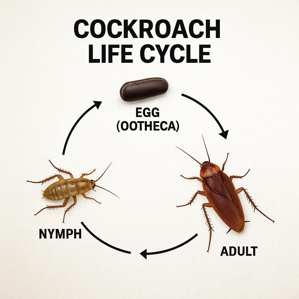 Cockroach ootheca egg case